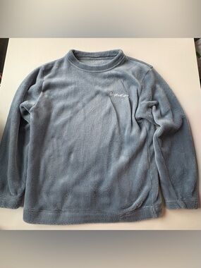 Women's Plush Crewneck Sweater - Light Blue